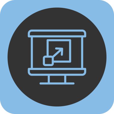 monitör web vektör simgesi