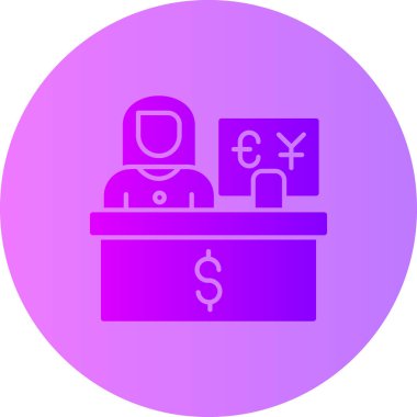 Dolar işareti olan bir adamın vektör çizimi