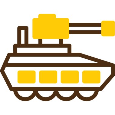 tank. Web simgesi basit illüstrasyon