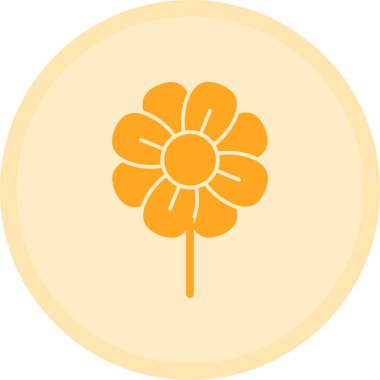 çiçek vektör simgesi modern basit illüstrasyon