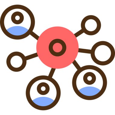 Molekül simgesi vektör illüstrasyonu