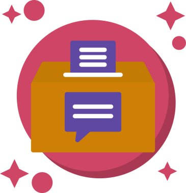 Belge. Web simgesi basit illüstrasyon