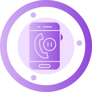 Telefon simgesinin vektör illüstrasyonu