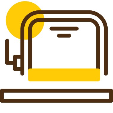 Bir dizüstü bilgisayarın vektör çizimi