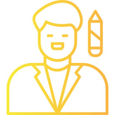 avatar erkek kişi simgesi rozet tarzı