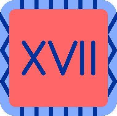 Bir numaranın izole edilmiş tek bir simgesinin vektör çizimi