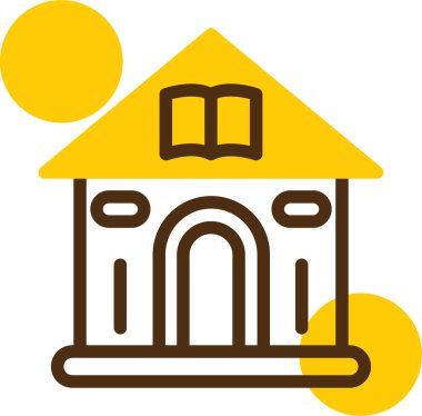 Bina. Web simgesi vektör illüstrasyonu