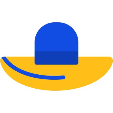 Kovboy şapkası vektör simgesi