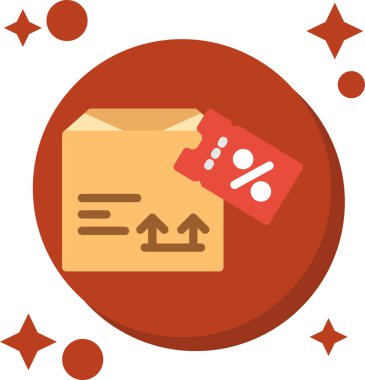 Alışveriş web simgesi, basit illüstrasyon