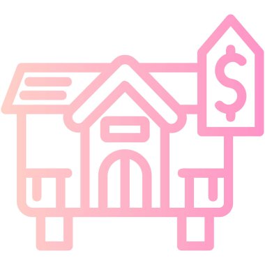 Ev simgesi vektör illüstrasyonu