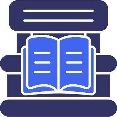 Kitap. Web simgesi basit illüstrasyon