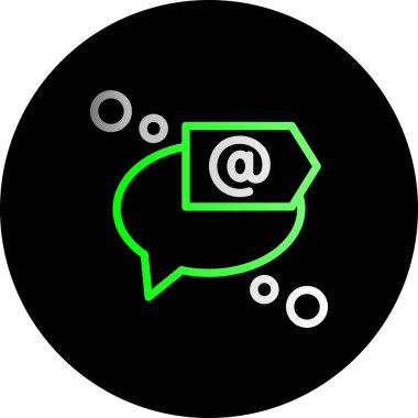 Vektör E- posta simgesi illüstrasyonu