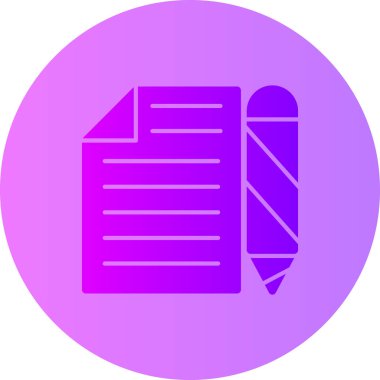 Belge simgesinin vektör illüstrasyonu