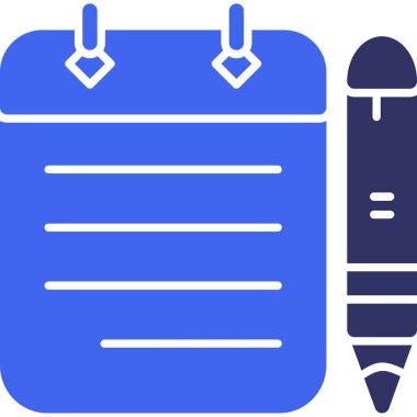 kalem simgesi, basit vektör illüstrasyonu