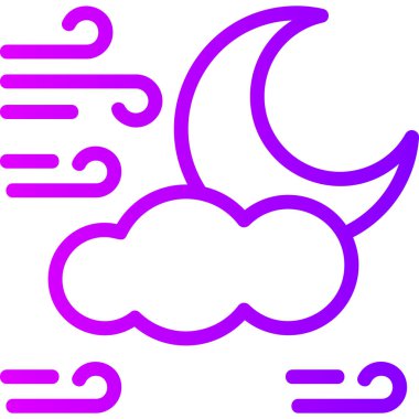 Bulut hava durumu web basit illüstrasyon