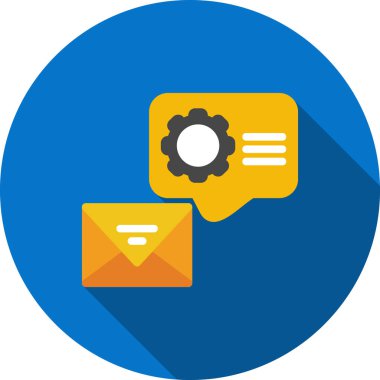 posta düz vektör simgesi