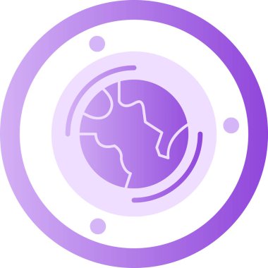 Dünya ikonu. Web vektör illüstrasyonu