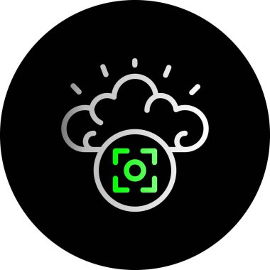 Soyut arkaplanda bulut simgesi izole edildi