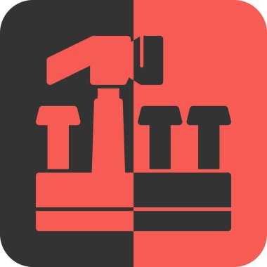 Modern bir simgenin vektör illüstrasyonu.