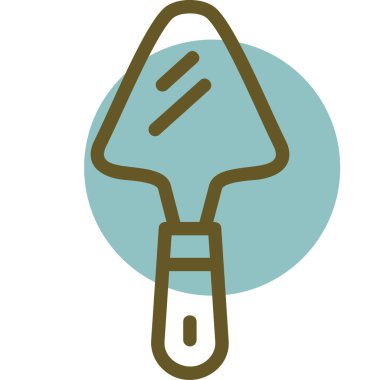 kürek simgesi vektör illüstrasyonu