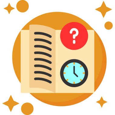 Saat simgesi, vektör illüstrasyonu