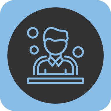 İş adamı simgesi, illüstrasyon tasarımı