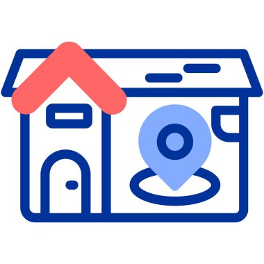 Ev konumu. Basit illüstrasyon