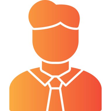 Bir iş adamı simgesinin vektör çizimi