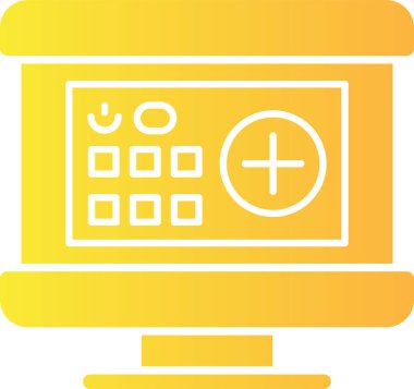 Modern bir simgenin vektör illüstrasyonu