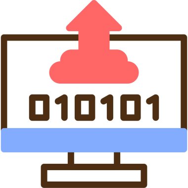 Ağ simgesi. Web tasarımı için web geliştirme simgelerinin basit illüstrasyonu