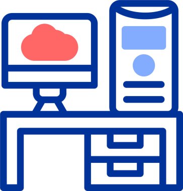 ev sahibi bulut sunucu simgesi