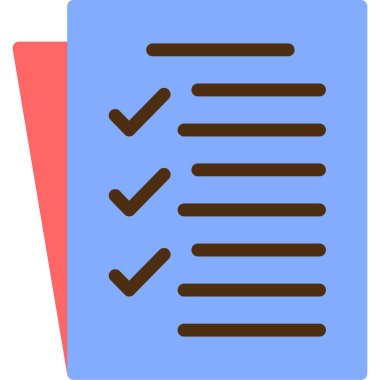 kontrol listesi simgesi vektör illüstrasyonu