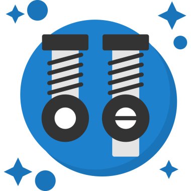 Modern oto tamir simgesinin vektör illüstrasyonu