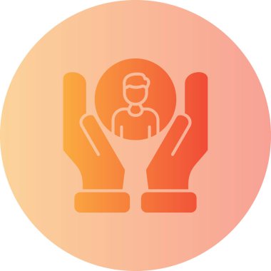 İnsan simgesinin vektör illüstrasyonu