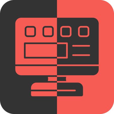 Yazıcı simgesi vektör illüstrasyonu