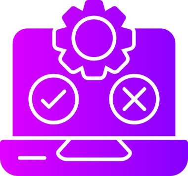 İşaretleme simgesi vektör illüstrasyonunu kontrol et