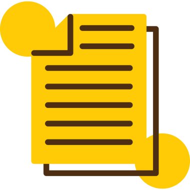 Belge. Web simgesi basit illüstrasyon