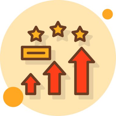 iş grafiği büyüme simgesi