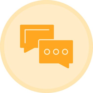 Sohbet simgesi vektör illüstrasyonu