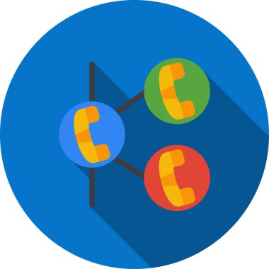 Molekül düz simgesi, vektör illüstrasyonu