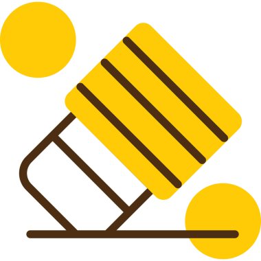 boya silindiri simgesi, vektör illüstrasyonu