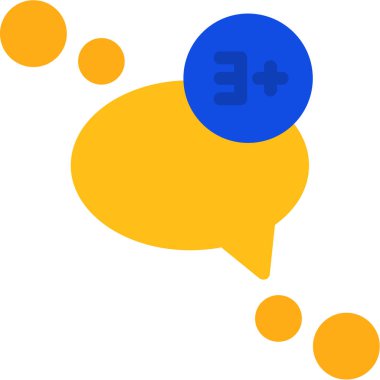 iletişim sohbet simgesi düz biçimli