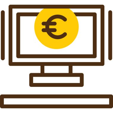 Avro bilgisayarı düz renk simgesini izler