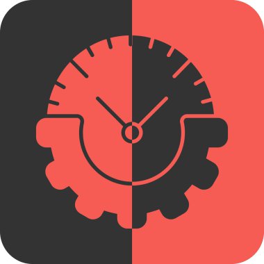 Zaman simgesi vektör illüstrasyonu