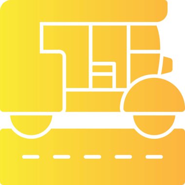 araba taşıma simgesi ana hat biçiminde