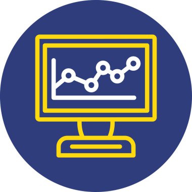İş ve finans simgesinin vektör illüstrasyonu