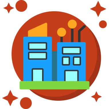 şehir inşa vektör illüstrasyonu