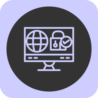 İnternet simgesi vektör illüstrasyonu