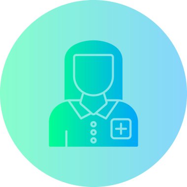 Bir kadın simgesinin vektör illüstrasyonu