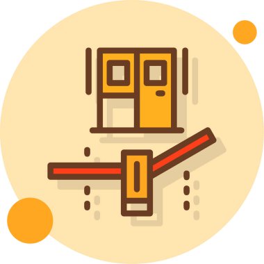 Bina. Web simgesi basit illüstrasyon